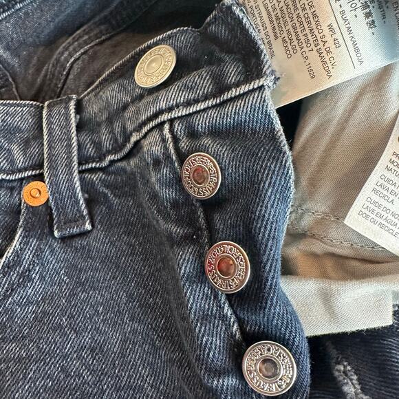 Levi's Wedgie Raw Hem High Rise Jeans sz 25 EUC - Picture 7 of 13